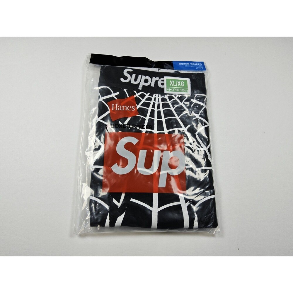Supreme X Hanes Spider-Man Boxer Briefs Web Marvel 1 Pair Size XL 40-42"